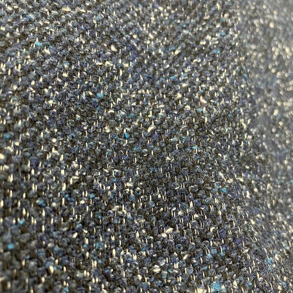 Lafayette 148 Skirt 2 Small Navy Blue Tweed Pencil Pleated Pockets High Waisted - Picture 10 of 11